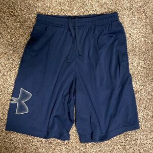 Blue Addidas athletic shorts